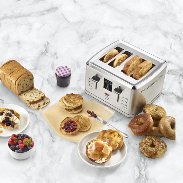 Cuisinart 4-Slice Digital Toaster with MemorySet Feature Silver+2 Year Warranty Hot on Sale