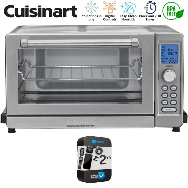 Cuisinart Deluxe Convection Toaster Oven Broiler w  2 Year Extended Warranty Bundle Online Sale