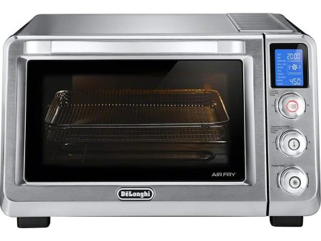 Delonghi Livenza Large Air Fryer Toaster Oven, 10-in-1, 24L, 1800W, Stainless Steel Online now