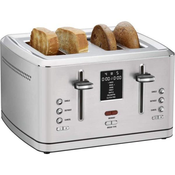 Cuisinart 4-Slice Digital Toaster with MemorySet Feature Silver+2 Year Warranty Hot on Sale