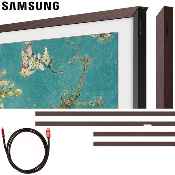 Samsung 32  The Frame Customizable Bezel 2023 (Modern Brown) w  HDMI Cable Bundle Sale