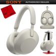 Sony Wireless Industry Leading Noise Canceling Headphones Silver + Pro Stand Kit Sale