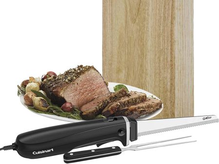 Cuisinart Electric Knife with Cutting Board & Carving Fork - Factory Refurbished Supply