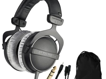 BeyerDynamic DT 770 PRO Closed Dynamic Studio Headphones 80 Ohms +Stereo Bundle Supply