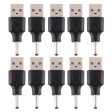 10Pcs DC Power Plug 3.0 x 1.1mm Male To USB 2.0 Male Adapter on Sale