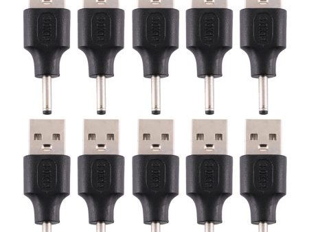 10Pcs DC Power Plug 3.0 x 1.1mm Male To USB 2.0 Male Adapter on Sale