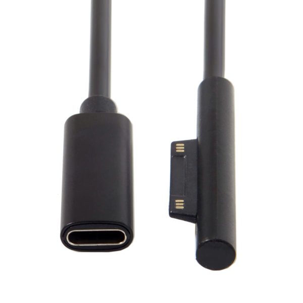 DC 15V Type-C USB-C Female to Surface Pro3 Pro4 Pro5 Pro6 Book Pro Charge Cable Hot on Sale