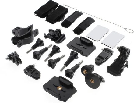 24 in 1 Mounting Accessories Kit for GoPro Hero 4 3+ 3 2 1 SJ4000 5000 6000 Fashion