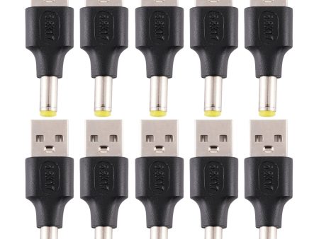 10Pcs DC Power Plug 5.5 x 1.7mm Male To USB 2.0 Male Adapter For Cheap