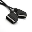 Scart Cable 21 Pins Connectors Audio Video Extension Cable 1.5m on Sale