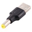 10Pcs DC Power Plug 5.5 x 1.7mm Male To USB 2.0 Male Adapter For Cheap