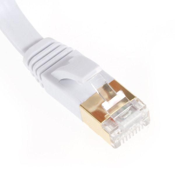 3m CAT-7 10 Gigabit RJ45 Ethernet Network Cable Flat Cord Patch Cable on Sale