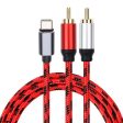 3m Type-C Male to Dual RCA Male Conversion Cable Audio Adapter Y Splitter Cord Online Sale