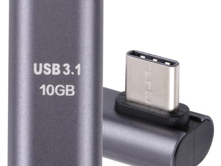 USB 3.1 Type-C Male to USB 3.1 Type-C Female Converter Elbow Adapter For Sale