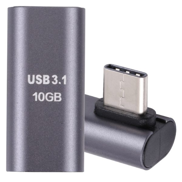 USB 3.1 Type-C Male to USB 3.1 Type-C Female Converter Elbow Adapter For Sale