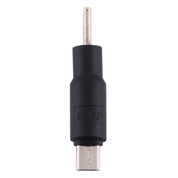 10Pcs DC Power Plug 2.5 x 0.7mm Male To Micro USB Male Adapter Hot on Sale