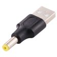 10Pcs 4.8 x 1.7mm Male To USB 2.0 Male Adapter DC Power Plug Online now