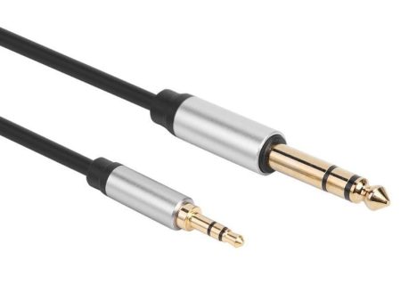 5m 3.5mm to 6.35mm 6.5mm Male to Male Aux Adapter Cable for Mixer Amplifier Online Sale