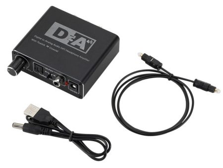 192KHz Digital Optical Coaxial Toslink to Analog RCA L R 3.5mm Audio Converter Online