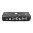 4-Port USB 2.0 KVM Switch Mouse Keyboard VGA Video Monitor 250MHz 1920x1440 on Sale