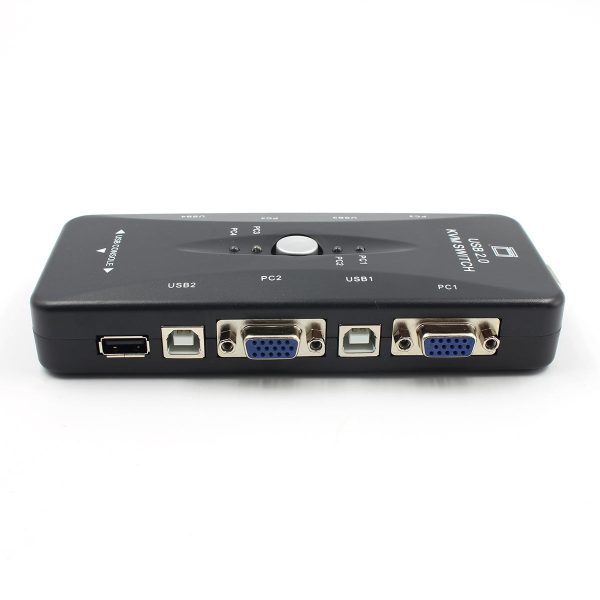 4-Port USB 2.0 KVM Switch Mouse Keyboard VGA Video Monitor 250MHz 1920x1440 on Sale