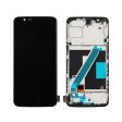 LCD Screen and Digitizer Assembly Part + Frame (Oled Version) for OnePlus 5T - Black Online