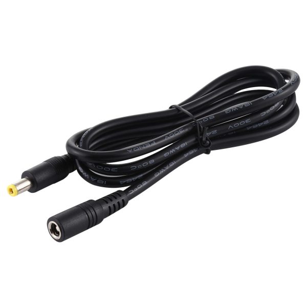 3m 8A DC Power Plug 5.5 x 2.5mm Female To Male Adapter Cable - Black Sale