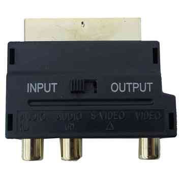 A V to 20 PIN Male Scart Adapter + S Video Cheap