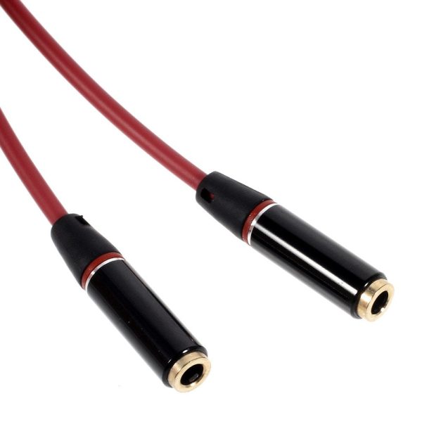 3.5mm Audio Jack (Male) Splitter to Dual 3.5mm Jacks (Female) Y Cable Supply