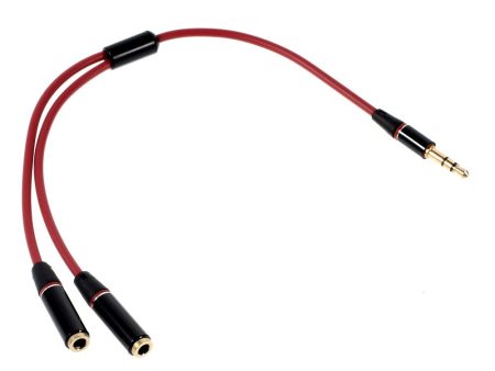 3.5mm Audio Jack (Male) Splitter to Dual 3.5mm Jacks (Female) Y Cable Supply