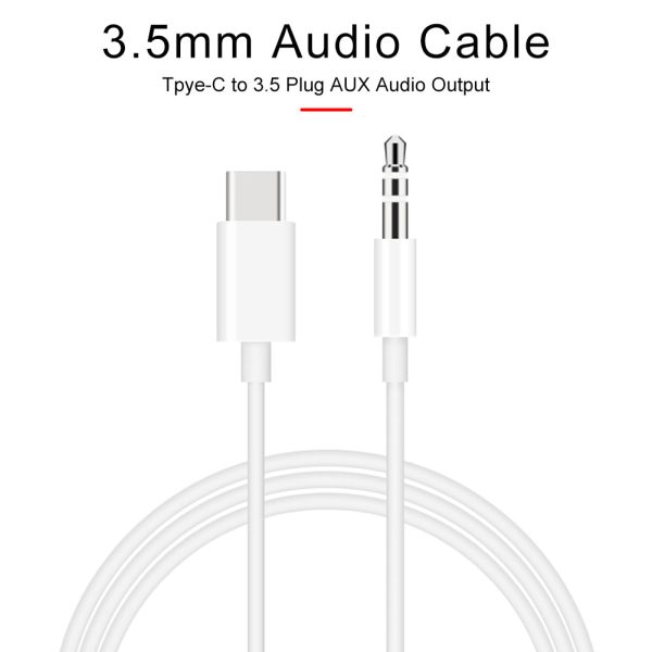 Type C to 3.5mm Audio Aux Jack Adapter Cable for Huawei Xiaomi For Sale