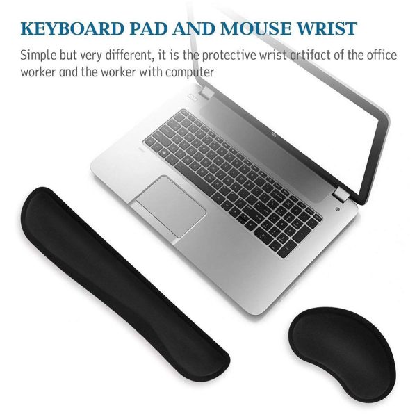 Comfortable Typing Wrist Rest Keyboard Mat Mouse Pad Playmat Hot on Sale