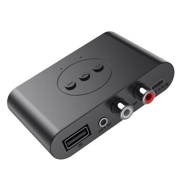 B21 Bluetooth 5.0 Audio Receiver U-Disk RCA 3.5mm AUX Jack Stereo Music Adapter Fashion