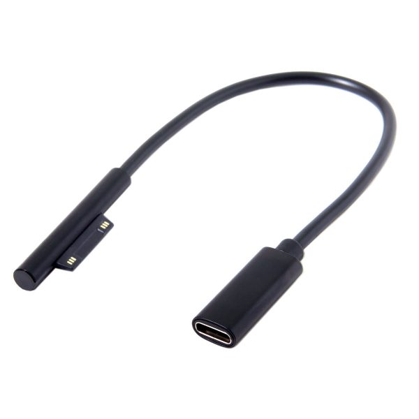 DC 15V Type-C USB-C Female to Surface Pro3 Pro4 Pro5 Pro6 Book Pro Charge Cable Hot on Sale