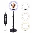 Selfie Flash Ring Light Mobile Phone Holder LED Camera Mount Long Arm USB Stand Online Sale