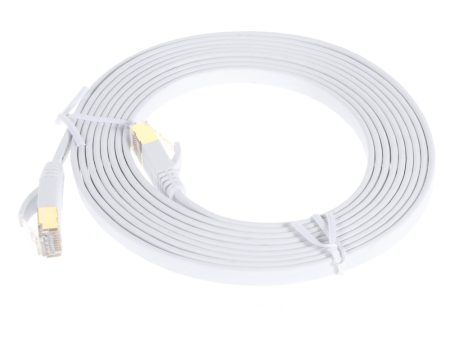 3m CAT-7 10 Gigabit RJ45 Ethernet Network Cable Flat Cord Patch Cable on Sale