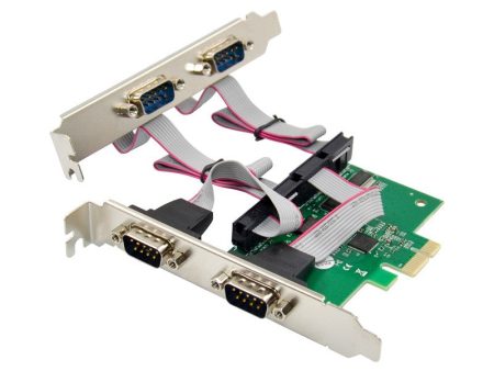 PCIE AX99100 4S DB9 I   O Express Serial Card COM1 Port RS232 Serial Card Online now