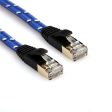 1M Woven Pattern CAT-7 10 Gigabit Ethernet Flat Patch Cable Online Hot Sale