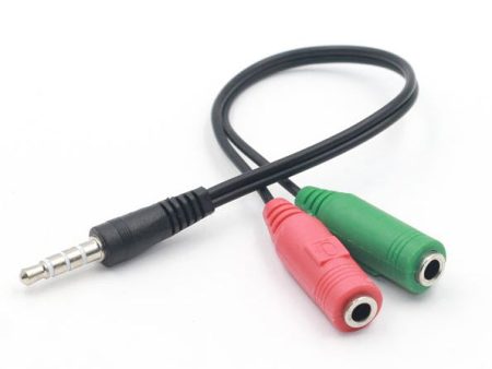 3.5mm Male to 2*Female Adapter Connector Stereo Jack Splitter Cable Online now