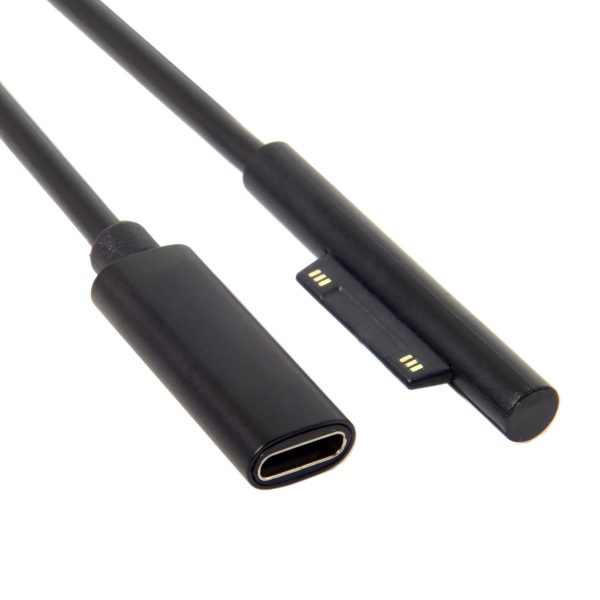 DC 15V Type-C USB-C Female to Surface Pro3 Pro4 Pro5 Pro6 Book Pro Charge Cable Hot on Sale