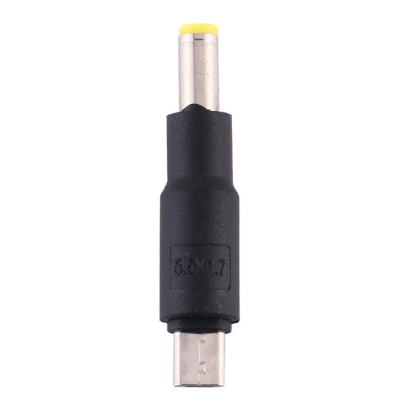 10Pcs DC Power Plug 5.5 x 1.7mm Male to Micro USB Male Adapter For Sale