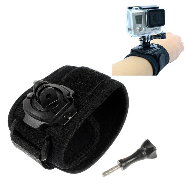 360 Degree Rotation Mount Wrist Strap Wristband for Gopro Hero 2 3 3+ Cheap