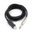 3 Meters USB Guitar Cable 6.3mm Jack to USB Connection Instrument Cable Adapter For Sale