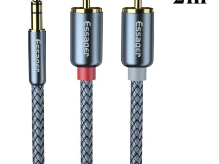 ESSAGER 3.5mm to 2 RCA Audio Splitter Cable 2m For Discount