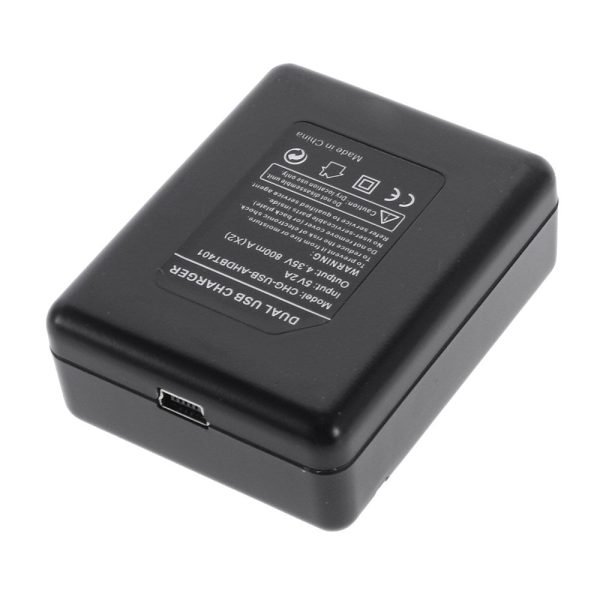 Portable Dual Ports Battery Charger for GoPro Hero 4 on Sale