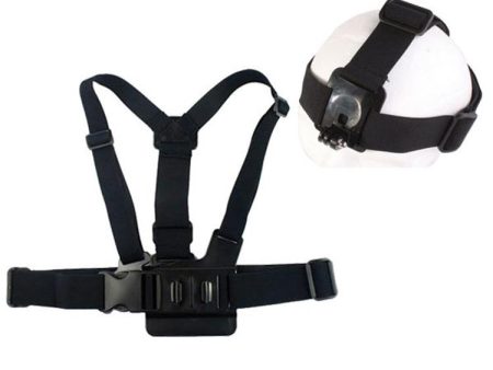 Elastic Chest Strap with Head Band for GoPro Hero3+ 3 2 1 For Sale