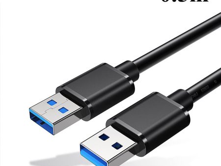 ESSAGER USB3.0 Male to Male Data Cable 0.5m - Black Discount