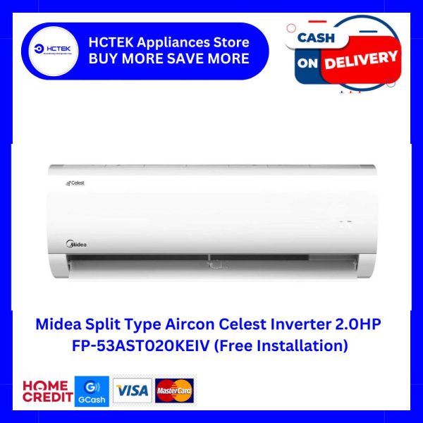 Midea Split Type Aircon Celest Inverter 2.0HP FP-53AST020KEIV Fashion