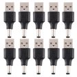 10Pcs DC Power Plug 5.5 x 2.1mm Male To USB 2.0 Adapter Discount