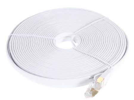 15M CAT-7 10 Gigabit Ethernet Flat Patch Cable For Cheap